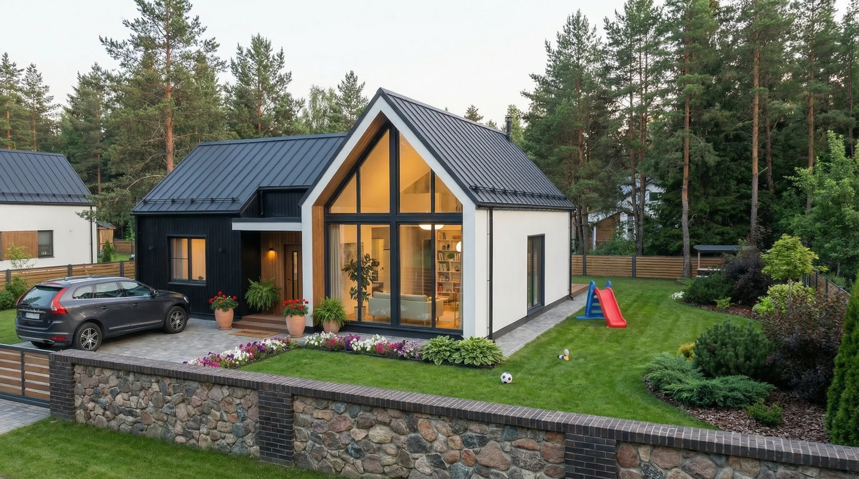 Барнхаус — современный каркасный дом