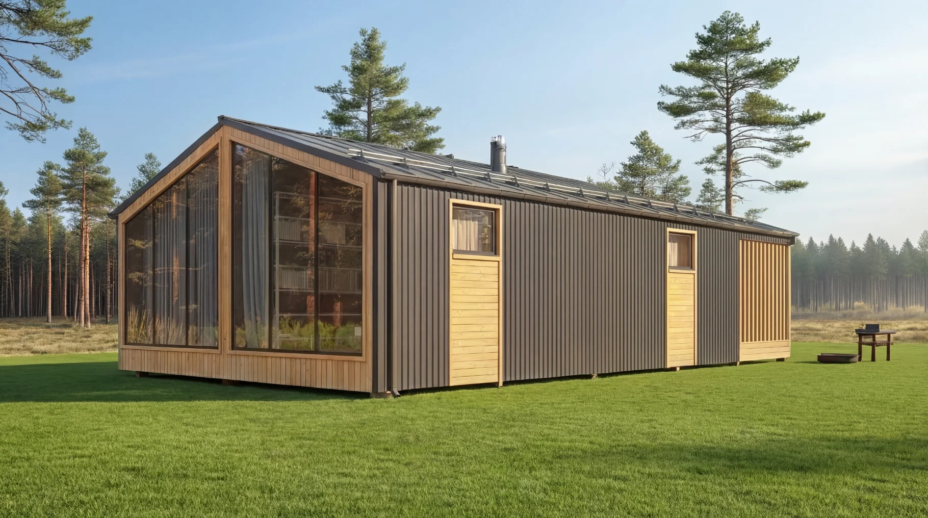 Модульный барнхаус 80м² - обложка 1