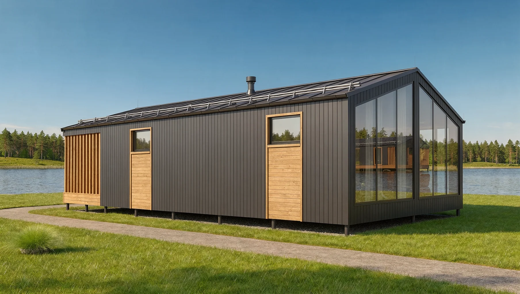 Модульный барнхаус 80м² - обложка 2