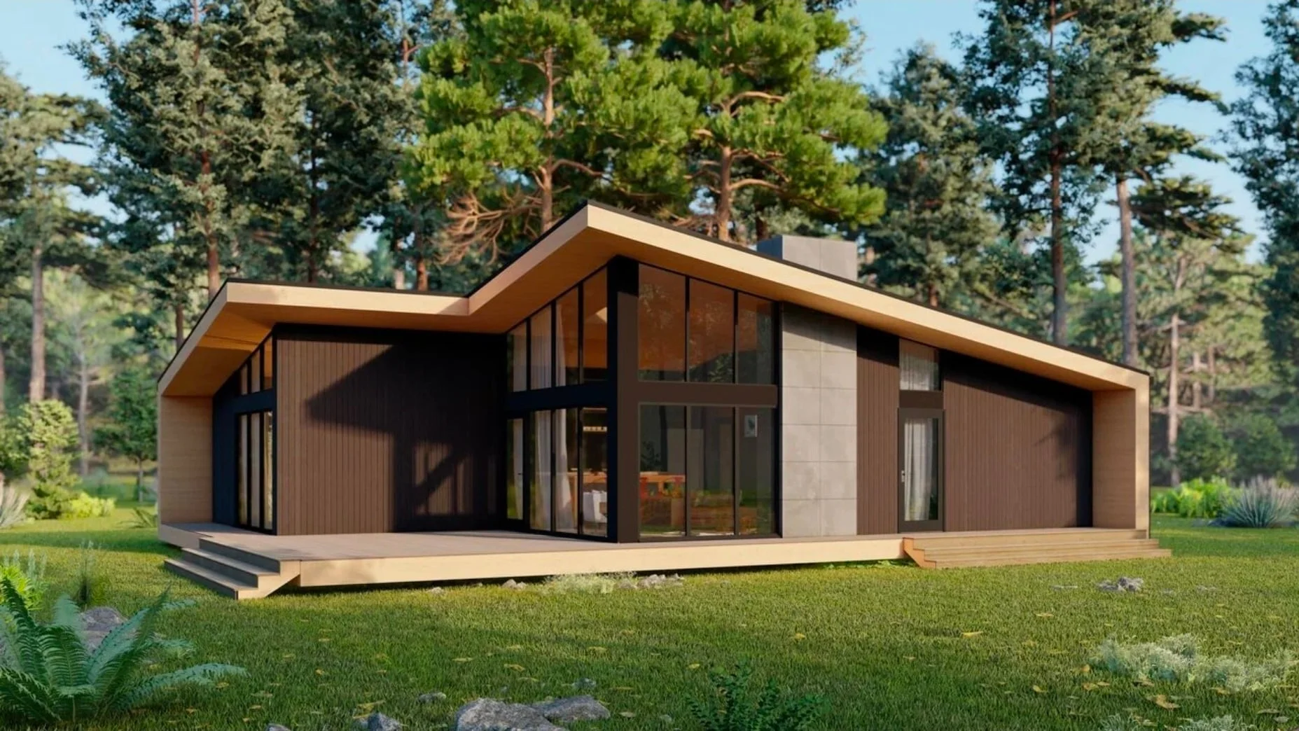 Каркасный дом Шале 120 м² — от 5.1 млн ₽, ERA Concept СПб