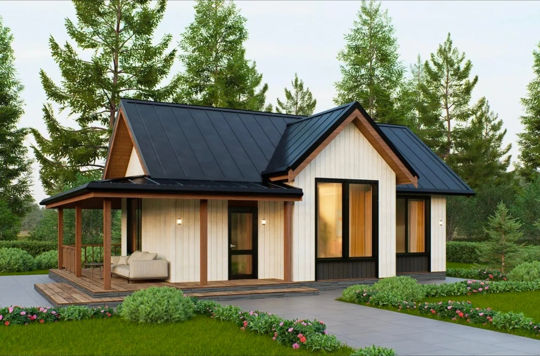 Каркасный дом Кантри 75 м² — от 3.2 млн ₽, ERA Concept СПб