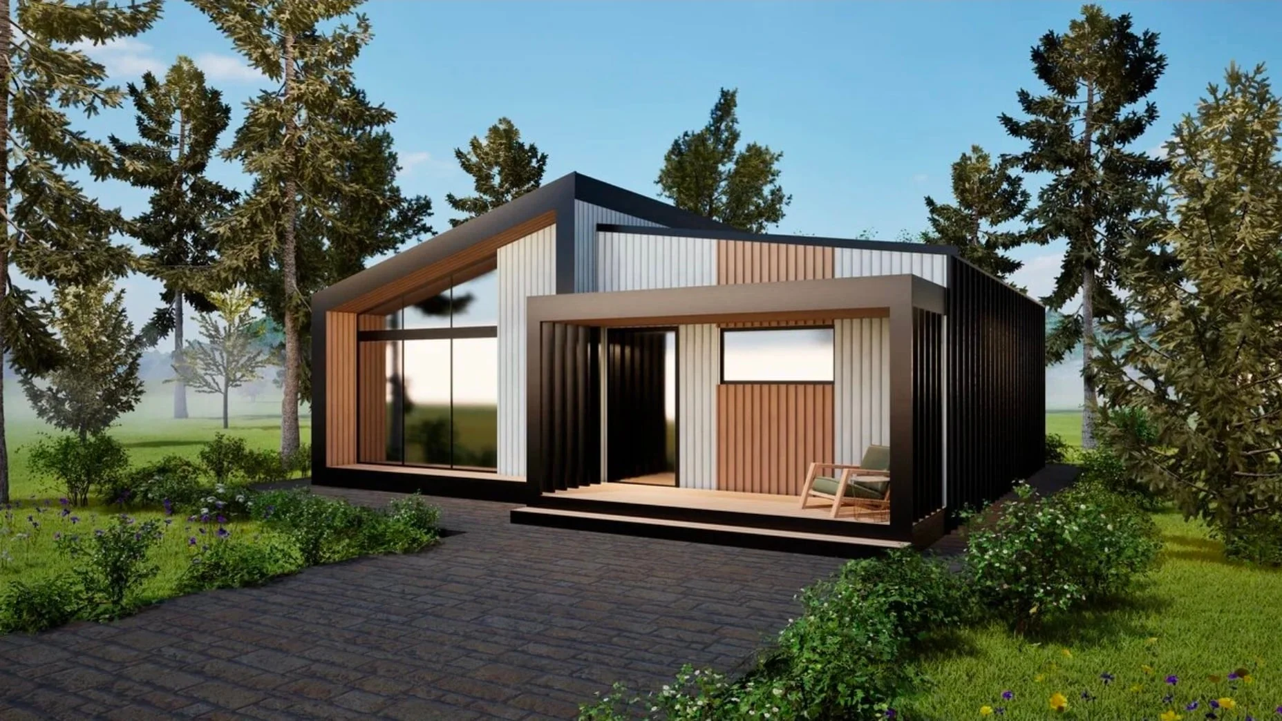 Каркасный дом Сканди 75 м² — проект от 3.2 млн ₽, ERA Concept СПб