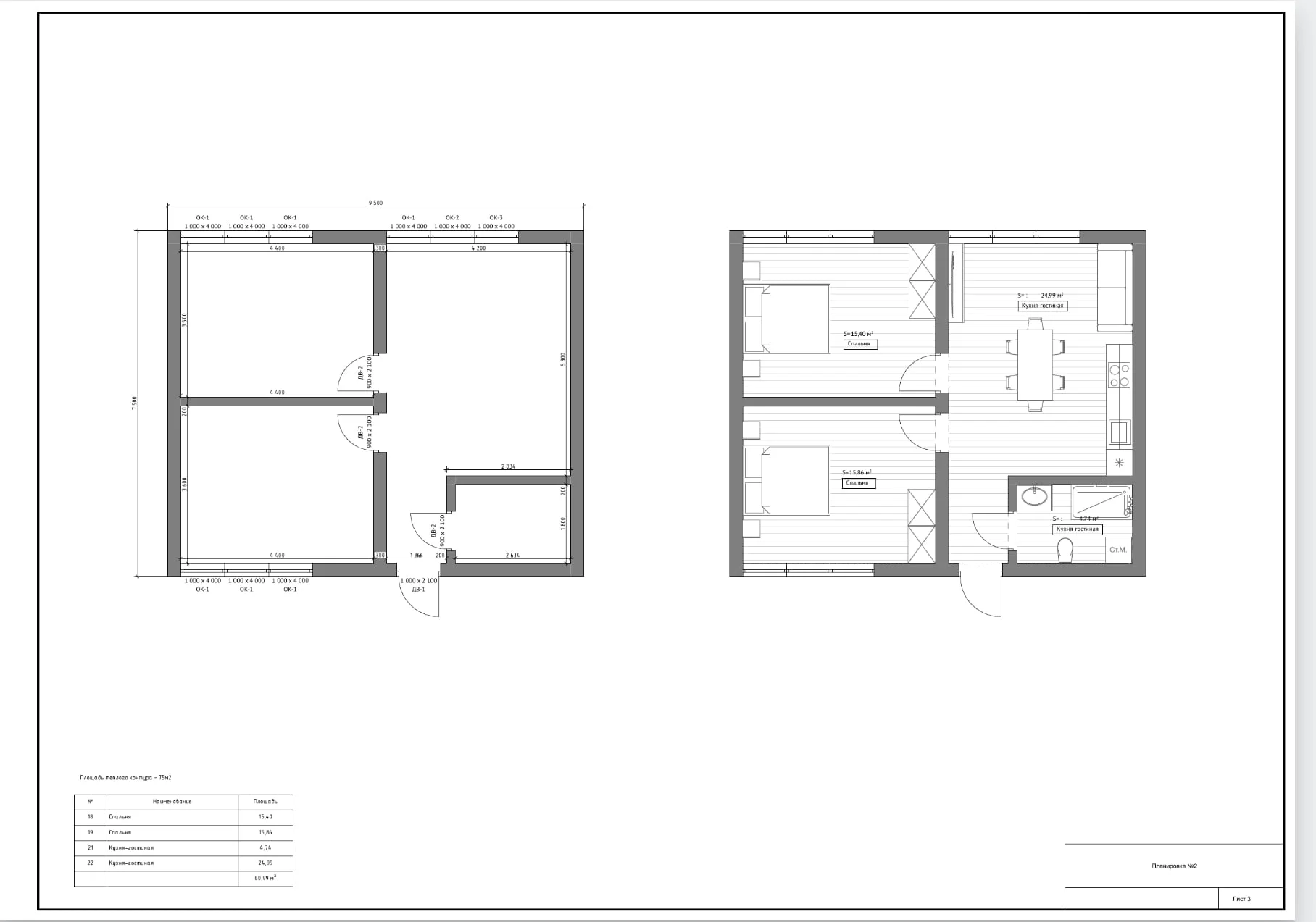 Сканди 75 м² — фасад каркасного дома, строительство СПб и ЛО
